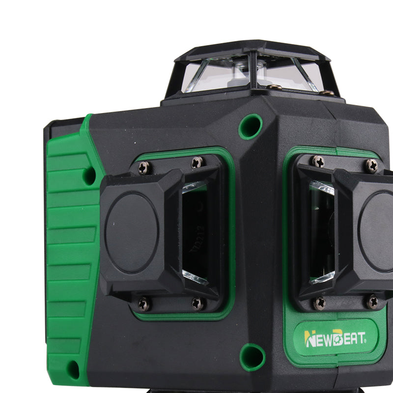 NEWBEAT 16-Line 3D Laser Level Tool, 360° Horizontal/Vertical Lines, Auto-Leveling with Tilt Alarm, Remote Control - Ideal for Construction, Ceiling, Tile & Renovation