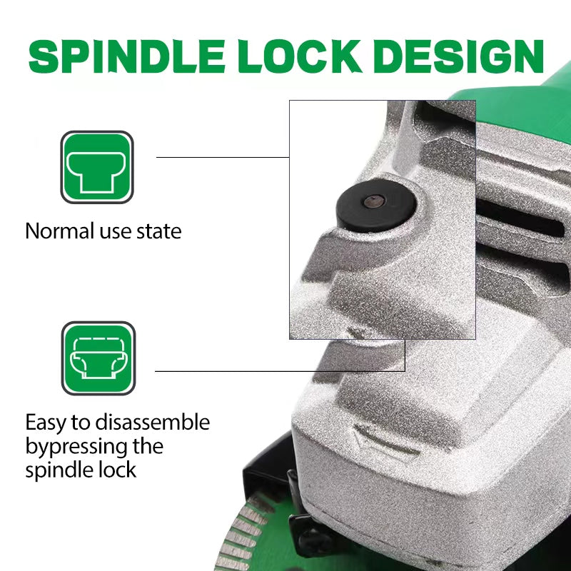 NewBeat 4.5in Angle Grinder Corded Slide Switch with 1Handle